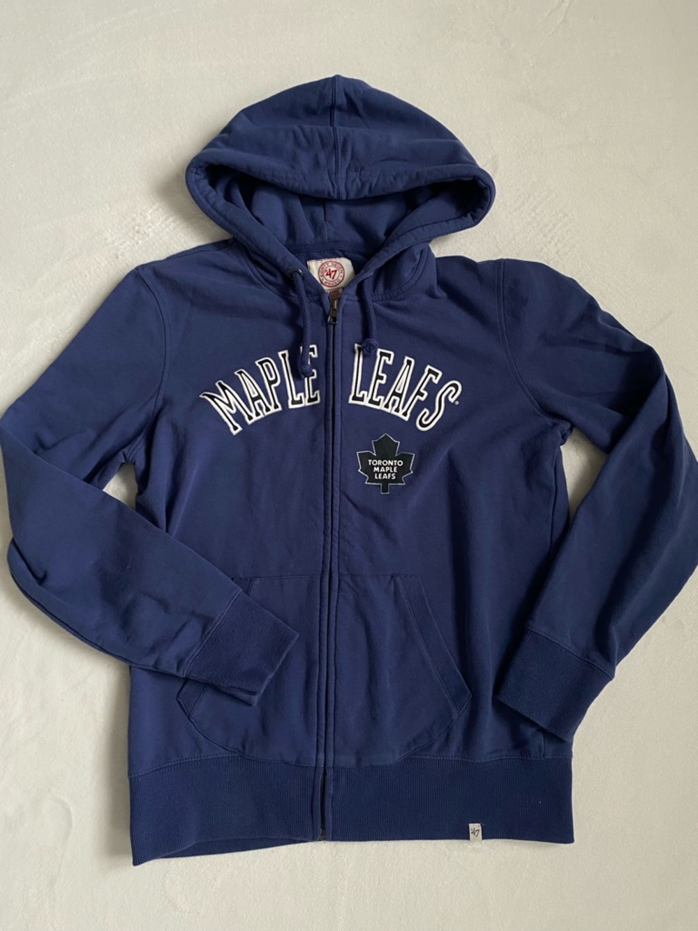 47 Brand Toronto Maple Leafs Navy Zip-Up Hoodie